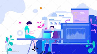 解锁数字办公新灵感 扁平卡通插画在互联网商务场景的创意应用